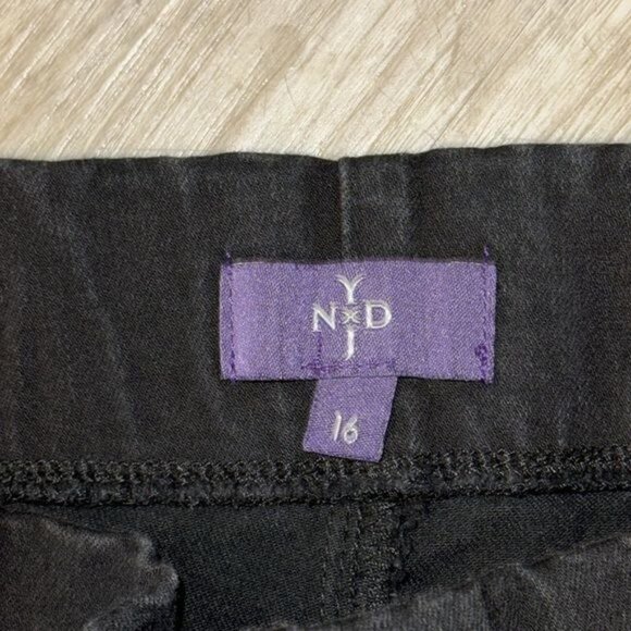 NYDJ Millie Pull-On Ankle Pants Size 16 Black - Picture 3 of 12